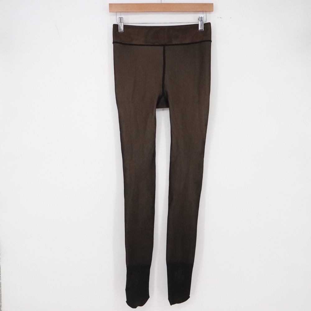 Unbranded Leggings Womens Small Athletic Brown Colorblock High Rise Excellent